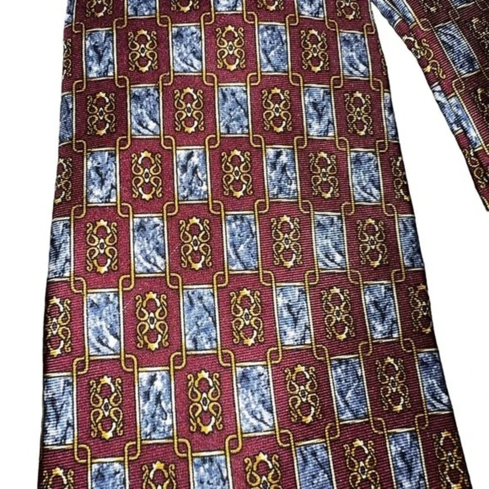 Christian Dior Gravate 100% Silk Tie Business Office Work Formal Blue